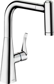 Baterie bucatarie cu dus extractibil Hansgrohe Metris M71 220 cu 2 jeturi