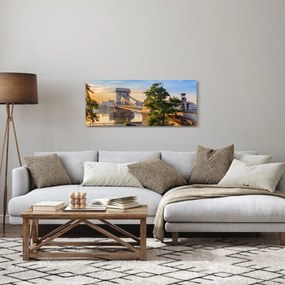 Tablou - Pod peste râu, Budapesta, Ungaria (120x50 cm)