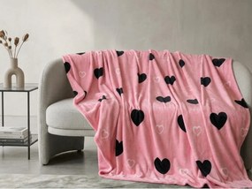 Patura Cocolino CORAZON, roz Dimensiune: 160 x 200 cm