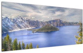 Tablou lacul montan (120x50 cm), în 40 de alte dimensiuni noi