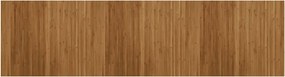 vidaXL Covor dreptunghiular, maro, 80x300 cm, bambus