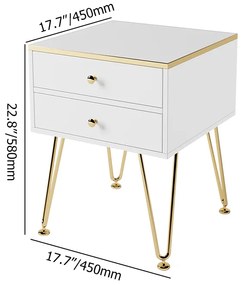 Noptieră Modernă DEPRIMO 23223 - Un adaos elegant și funcțional pentru dormitor, culoare albă încântătoare by Deprimo