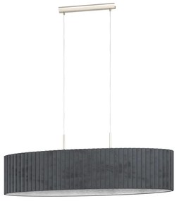 Lustră pe cablu TAMARESCO 2xE27/40W/230V gri Eglo 39773