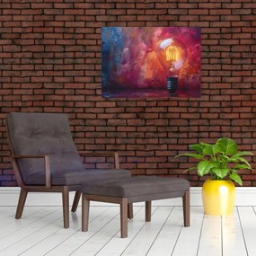 Tablou pe sticlă - Ideea (70x50 cm)