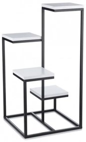 Suport flori KASKADA 79x40 cm negru/alb