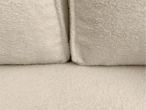 Set de canapea extensibila reversibila in forma de L SMART BOUCLE 232x143 cm, crem, clasa a II-a.