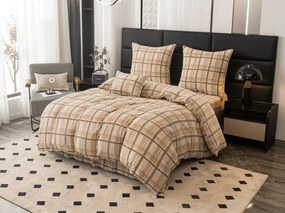 Lenjerie cocolino PLAID crem Dimensiune lenjerie de pat: 2 buc 70 x 90 cm | 200 x 220 cm