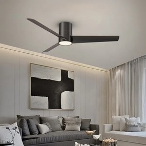Ventilator LED dimabil FRESH LED/18W/230V Wi-Fi Tuya negru Immax NEO 07135-B + telecomandă