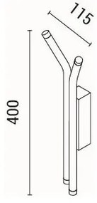 Aplică LED/10W/230V 3000K