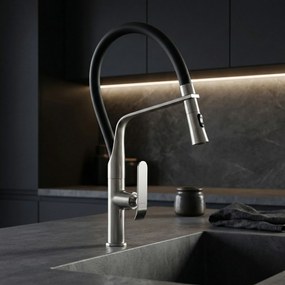 Baterie de bucătărie Rea Castor  Brush Nickel