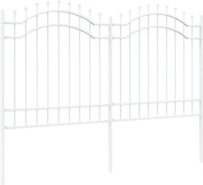 vidaXL Gard de Grădină Alb 240 x 165 cm Oțel vopsit în pulbere
