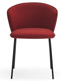 Set de scaune de sufragerie roșu 2 buc. tapițat Add – Teulat