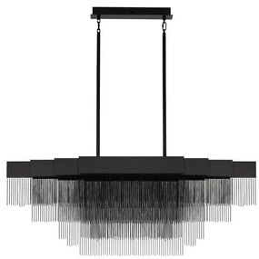 Lustra LED suspendata design modern REVIA negru