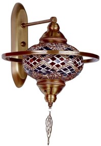 Aplică de perete YENI, 1xE27/40W/230V, bronz