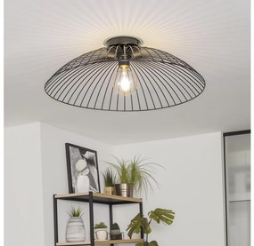 Brilagi - Lustră aplicată cu LED CERIA WIRE 1xE27/40W/230V, diametru 60 cm, neagră