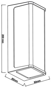 Aplică LED de exterior Top Light BLOCK LED/10W/230V IP65 4000K