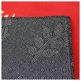 Covoras de Craciun SANTA STEP 60x90 cm, negru