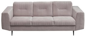 Canapea cu 3-locuri, gri deschis/negru, LEXUS