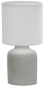 Veioză gri cu abajur textil (înălțime 32 cm) Iner – Candellux Lighting