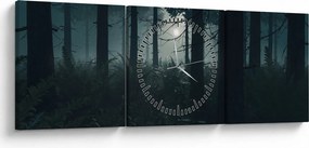 Tablou - Ferigi în lumina lunii (cu ceas) (90x30 cm)