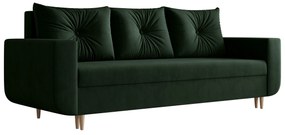Canapea trei locuri Drift (Verde închis). 1056643