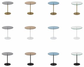 Masuta Auxiliara Chill-Out, Alb / Bronz