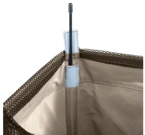 WENKO 3450113100 - Coș pentru rufe CORNO 18,5 x 60 cm bej/negru