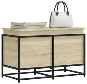 vidaXL Cutie depozitare stejar sonoma 80x40x51,5 cm lemn prelucrat