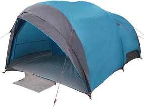 vidaXL Cort tunel cu acoperiș albastru 410 x 285 x 198 cm tafta