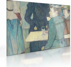 Tablou pe sticlă - Henri de Toulouse-Lautrec, A Corner of the Moulin de la Galette, reproducere (70x50 cm)
