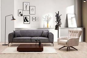 Canapea Extensibilă cu 3 Locuri Siesta Plain Back 3 Seater, Antracit