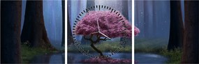Tablou - Noapte magică (cu ceas) (90x30 cm)