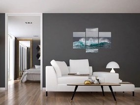 Tablou - Valuri pe ocean (90x60 cm)