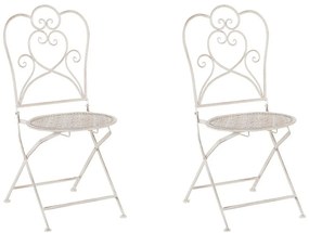 Set 2 buc. scaune de grădină TRAVISO (metal) (bej). 1019170