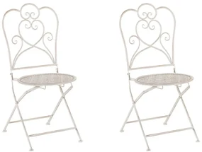 Set 2 buc. scaune de grădină TRAVISO (metal) (bej). 1019170