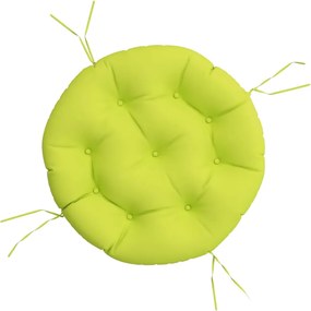 vidaXL Pernă rotundă, verde deschis, Ø 60 x11 cm, țesătură Oxford