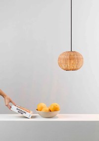 Lustra / Pendul suspendat design natural din ratan HAKA 25cm
