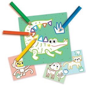 My first - Set pictura cu degete, colorare si lipirea formelor 3 in 1