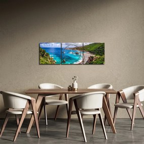 Tablou - Sardinia (cu ceas) (90x30 cm)