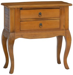 337882 vidaXL Masă laterală cu sertare, 60x30x60 cm, lemn masiv mahon