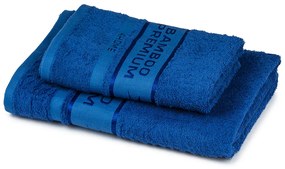 Set prosoape 4Home Bamboo Premium albastru, 70 x 140 cm, 50 x 100 cm