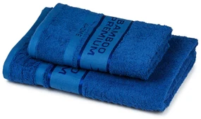 Set prosoape 4Home Bamboo Premium albastru, 70 x 140 cm, 50 x 100 cm
