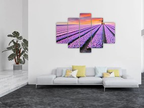 Tablou - ferma cu flori (150x105 cm)