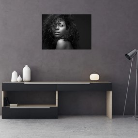 Tablou pe sticlă - Portretul femeii (70x50 cm)