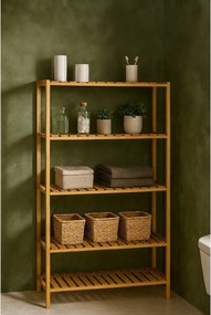 Etajeră de baie în culoare naturală din bambus 60x130 cm Skaren – Bonami Essentials
