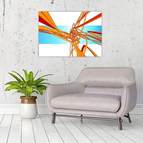 Tablou - Linii împletite, abstracție (70x50 cm)