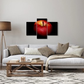 Tablou cu măr pe fundal negru (90x60 cm)