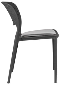 TODO Gri (grafit/antracit) cu pernă gri - SCAUN MODERN PENTRU BUCĂTĂRII, GRĂDINI, CAMERE DE CAFEA (FIXE)