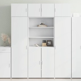 vidaXL Dulap înalt, alb, 80x42,5x185 cm, lemn prelucrat