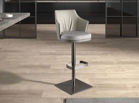 Scaun de bar pivotant cu inaltime reglabila Stool gri